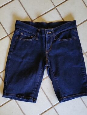 Levi's Dark Blue Denim Shorts with AUTHENTIC Levi Patch